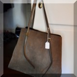 H16. Suede Ralph Lauren bag. 